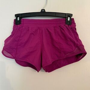Lululemon Athletica Magenta Athletic Shorts